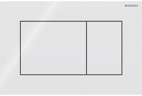Touche de commande GEBERIT SIGMA01 SQUARE blanc