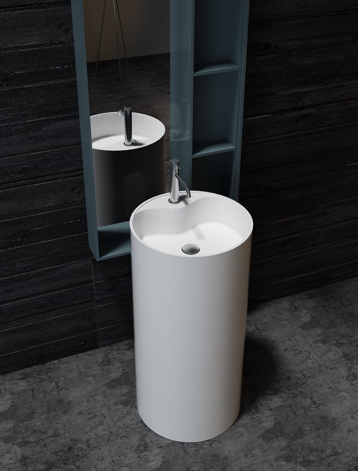 LAVABO COLONNE SOLID SURFACE 2170