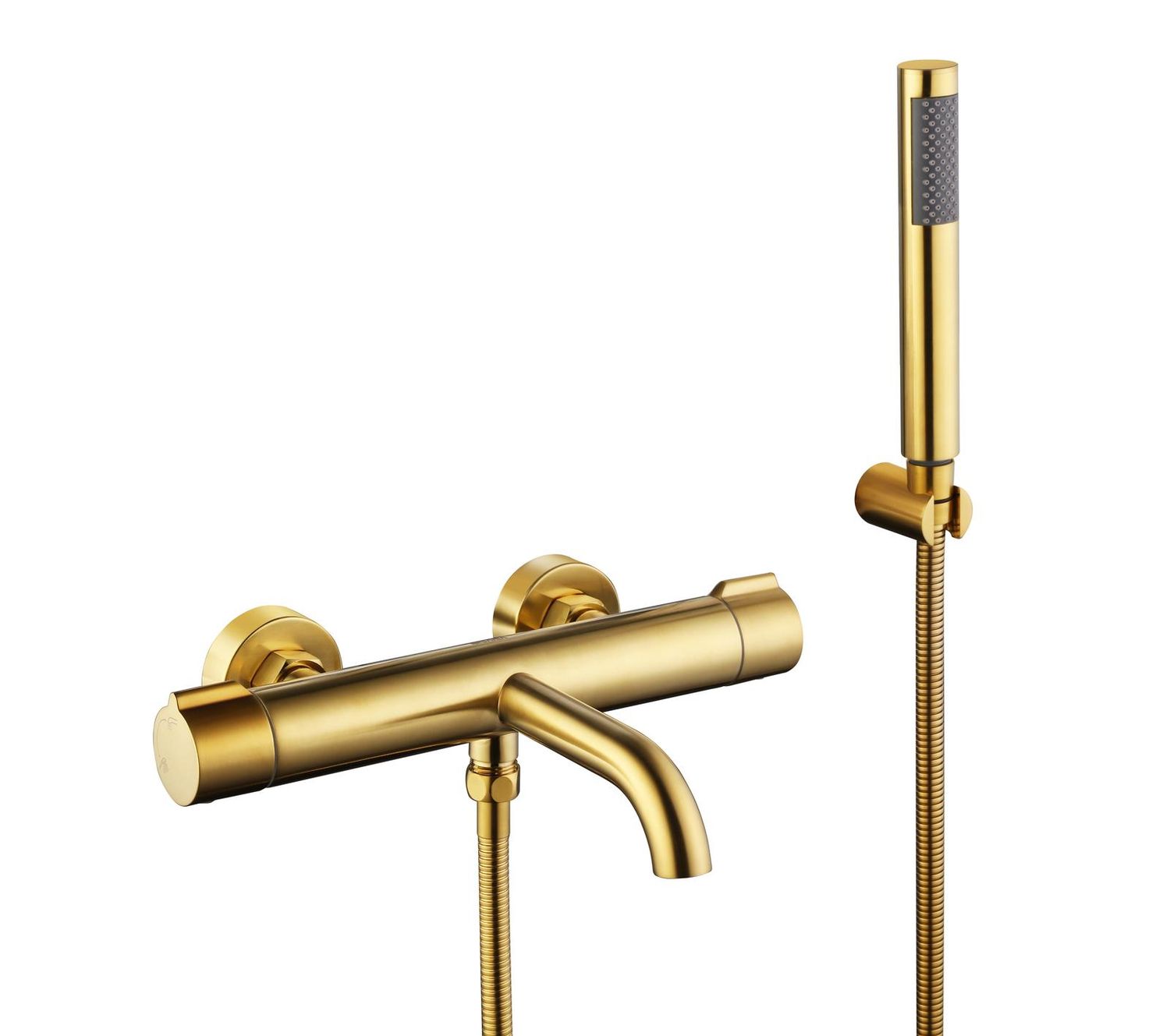 MITIGEUR ROUND BATH BRUSH GOLD