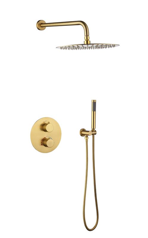 Set de douche encastré OCEAN RAIN 4017 – Brush Gold
