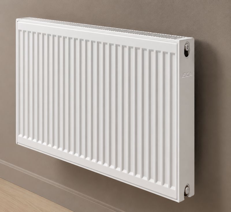 Radiateur 500x2000 T22 E.C.A. - 8 Connexions - 3014 W - Blanc RAL 9016
