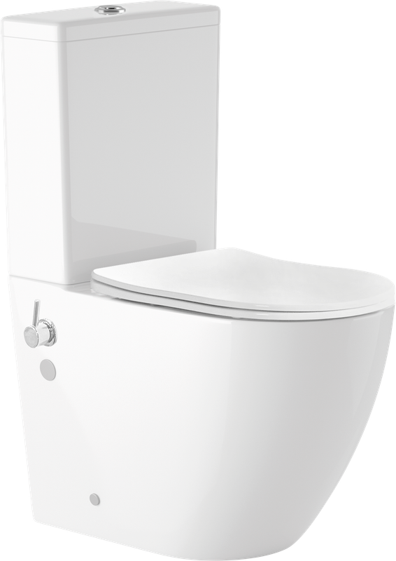 WC à POSER MORENO AVEC BIDET BLANC