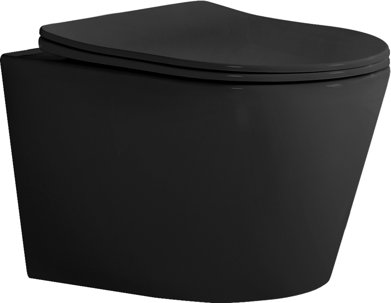 WC SUSPENDU VINTO NOIR MAT