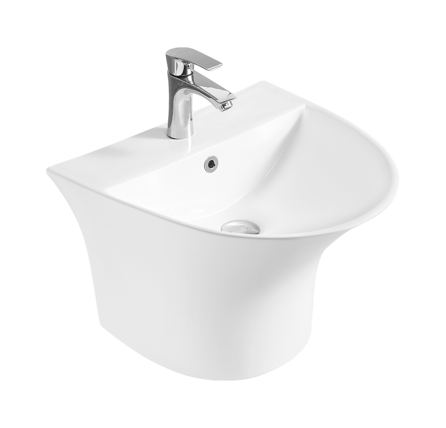 VASQUE SUSPENDUE CERA-2629 BLANC