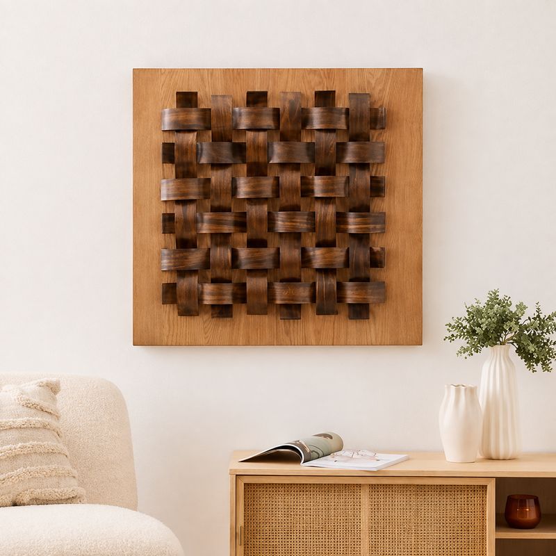 Déco murale Marc 76cm bois 223847