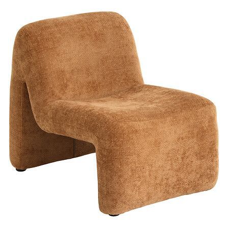 Fauteuil Astor en tissu chenille ambre | 214292A