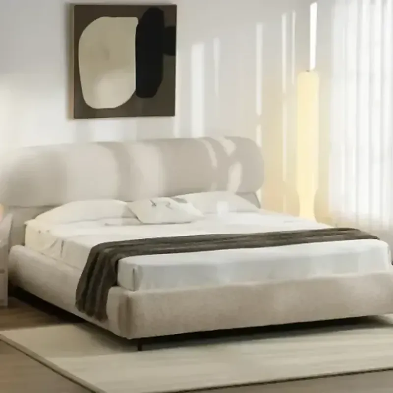 Lit avec sommier Gilda Beige 160/180 cm - Réf:998-04
