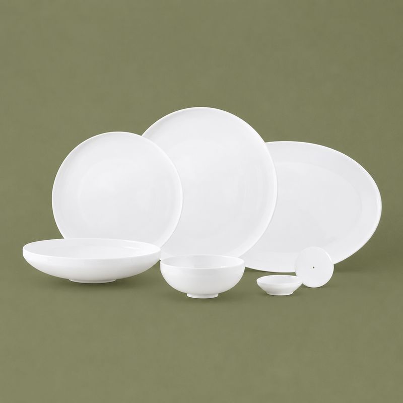 Set assiette Serenity 27 pcs blanc - LDS-2715