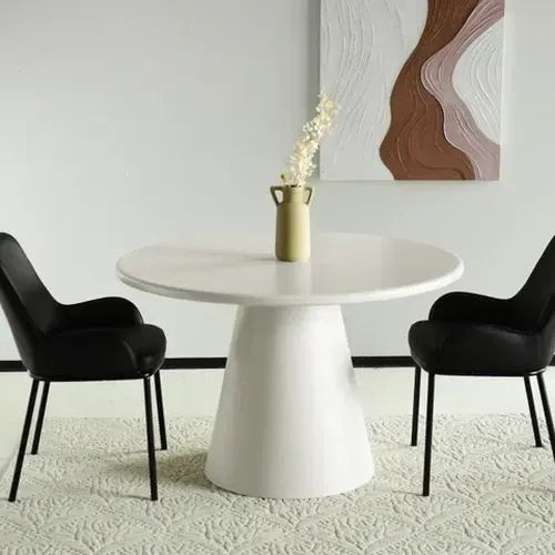 Table à manger 120/140cm Vanessa crème - Réf: Vanessa Crème PT11M