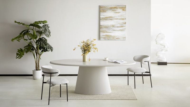 Table à manger Vanessa 210cm crème - Réf: Vanessa2100 PT11M