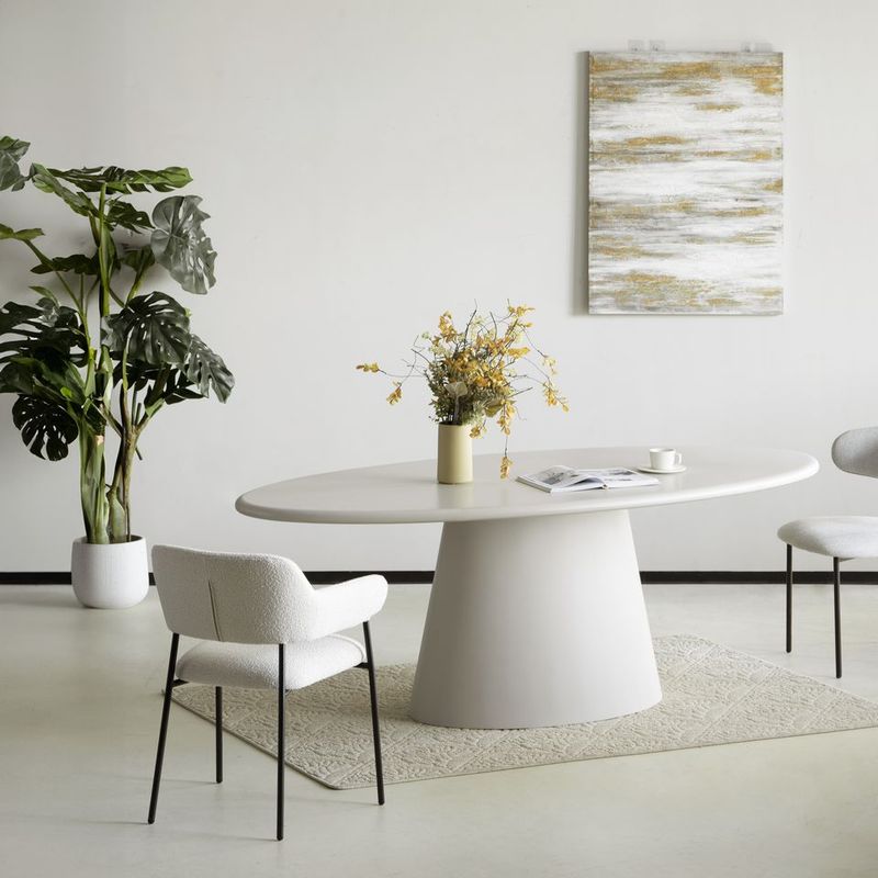Table à manger Vanessa 210cm crème - Réf: Vanessa2100 PT11M