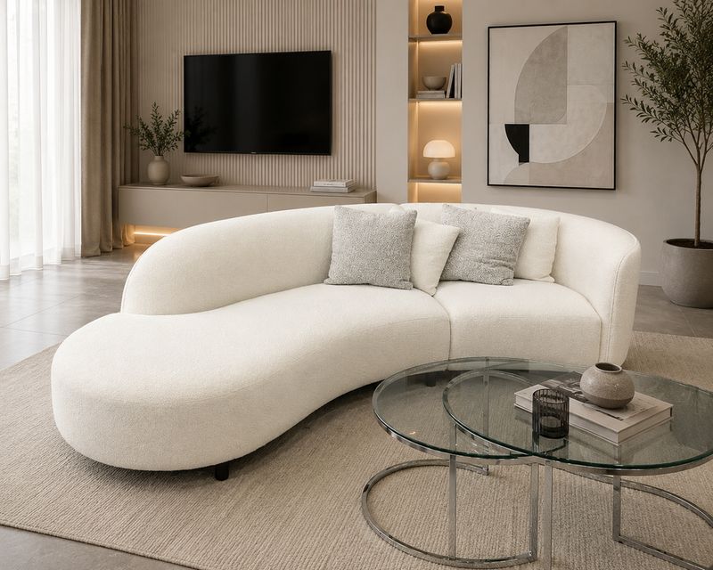 Canapé Siena 280 cm blanc | Moda Design