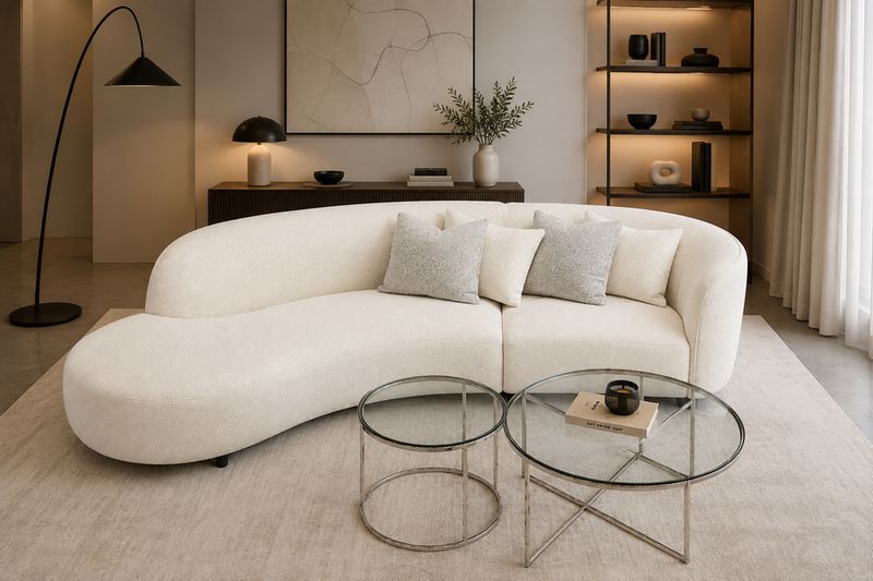 Canapé Siena 280 cm blanc | Moda Design