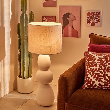 Lampadaire Alitha céramique blanc 213727