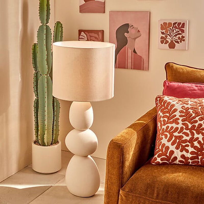 Lampadaire Alitha céramique blanc 213727