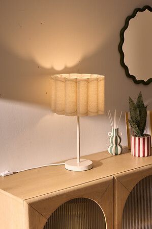 Lampe droite Rona haut 49 cm argile 210309