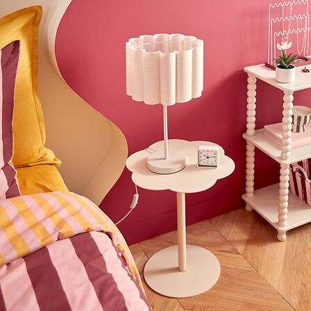 Lampe droite Rona haut 49 cm argile 210309