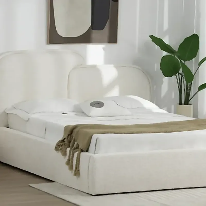 Lit coffre avec sommier relevable  Mona Blanc 160/180 cm - Réf:998-01