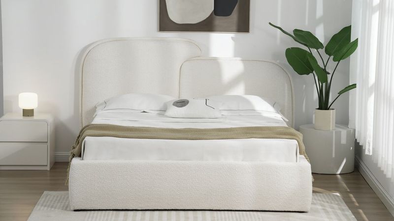 Lit coffre avec sommier relevable  Mona Blanc 160/180 cm - Réf:998-01