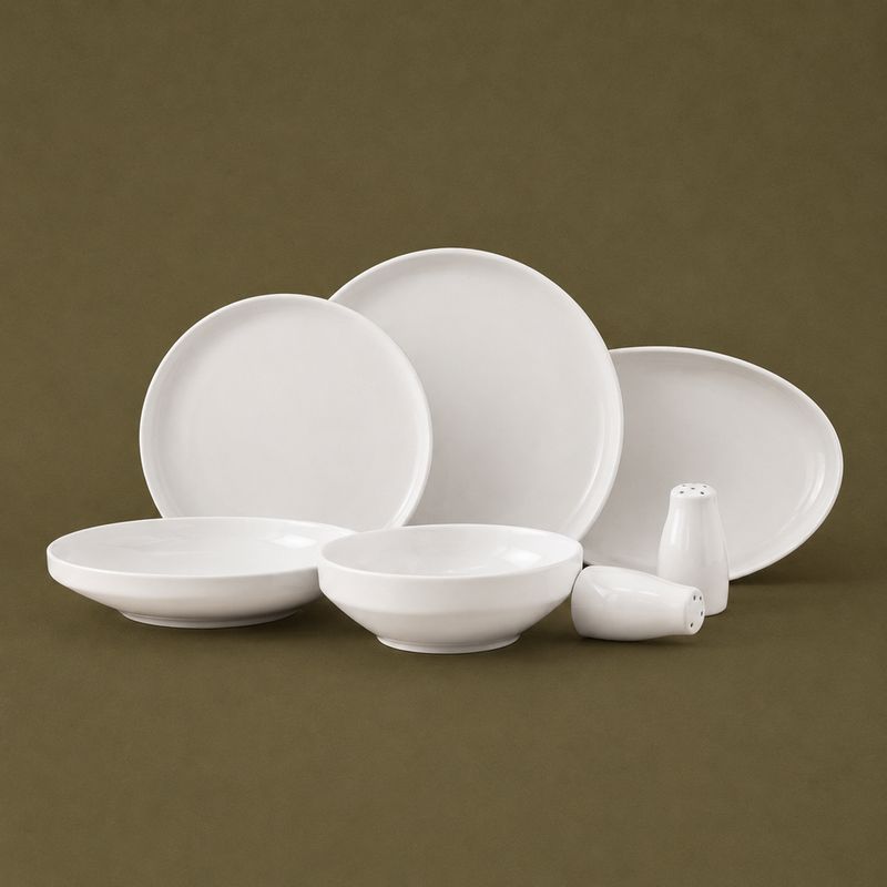 Set assiette Claire 27 pcs blanc - LDS-2701
