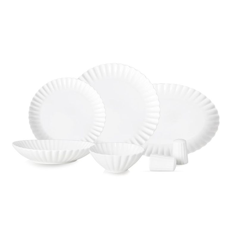 Set assiette Daisy 27 pcs blanc - LDS-2709