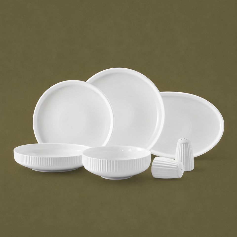 Set assiette Grace 27 pcs blanc - LDS-2703