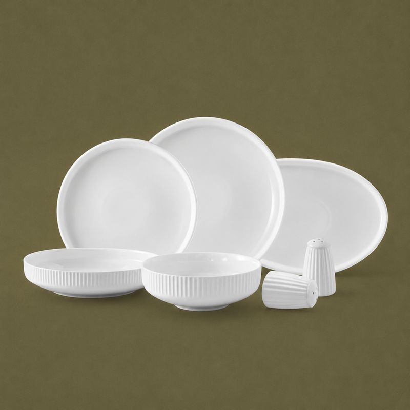 Set assiette Grace 27 pcs blanc - LDS-2703