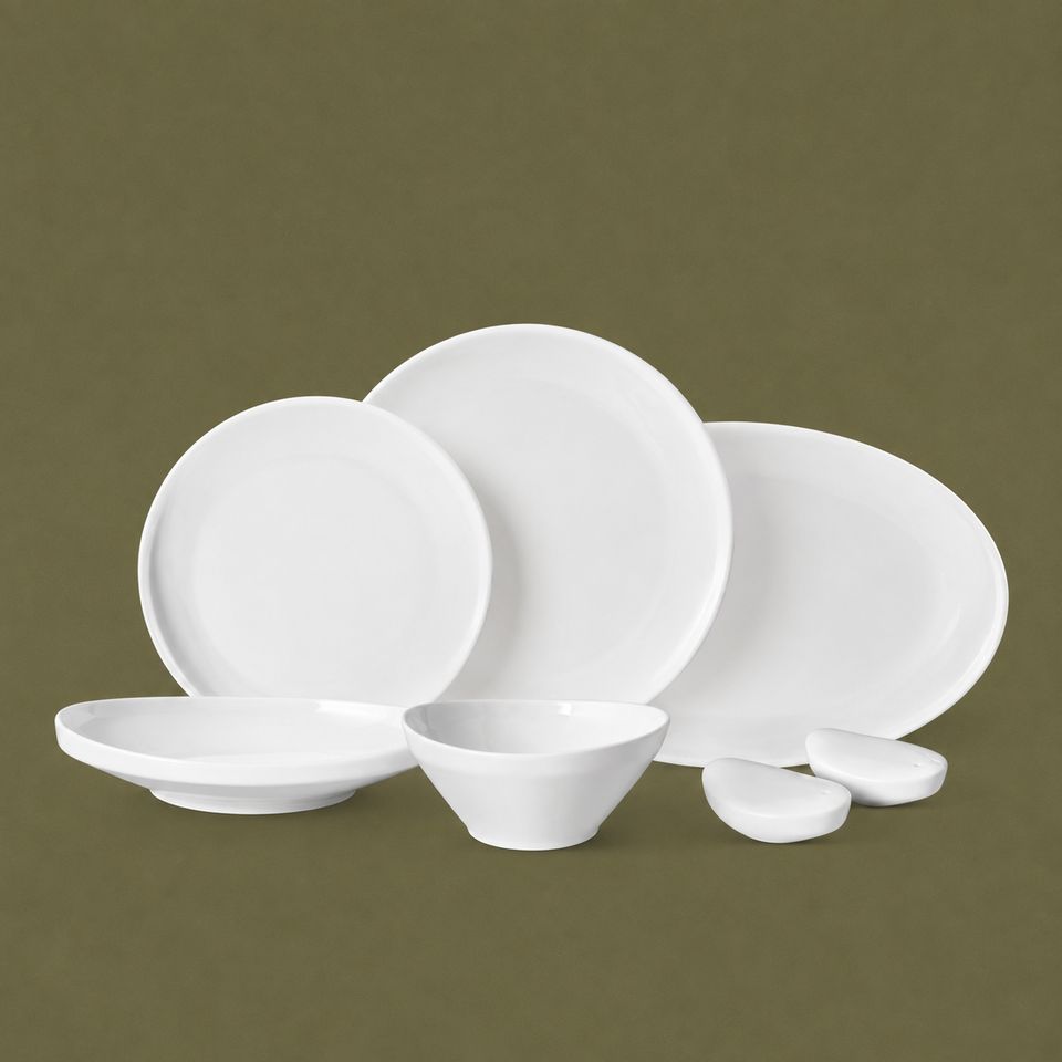 Set assiette Luna 27 pcs blanc - LDS-2707