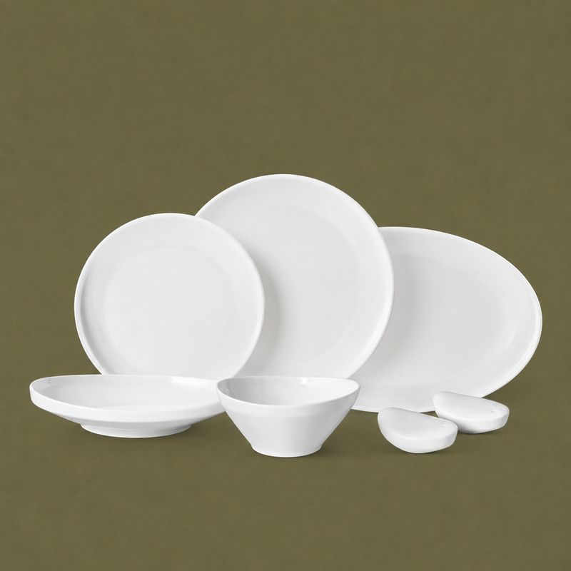 Set assiette Luna 27 pcs blanc - LDS-2707