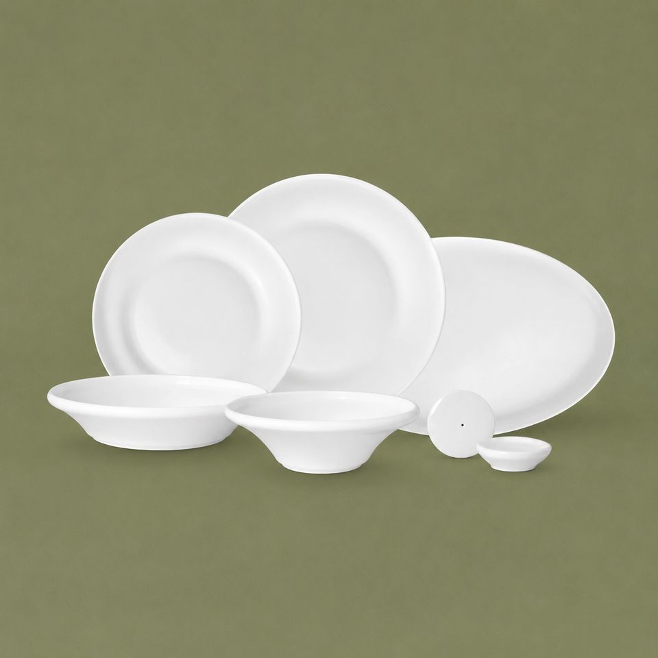 Set assiette Perla 27 pcs blanc - LDS-2705