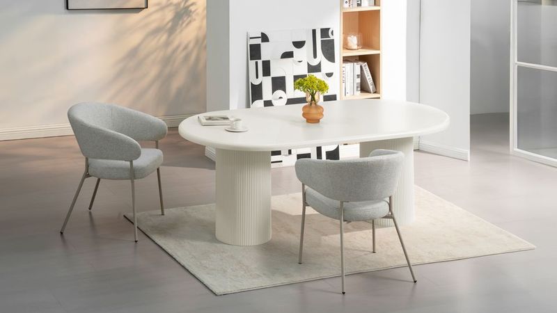 Table à manger Arch 200cm crème - Réf: Arch2000PT11M