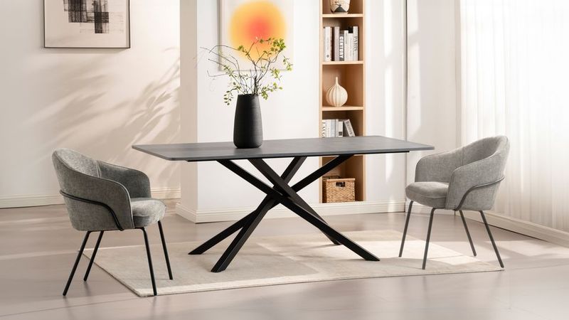 Table à manger Elena 180 cm - Réf: Elena1800 S02 Anthracite