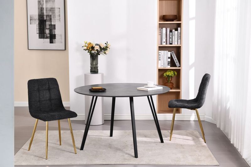 Table à manger Laura 120cm - Réf: Laura 1200 S02 Anthracite