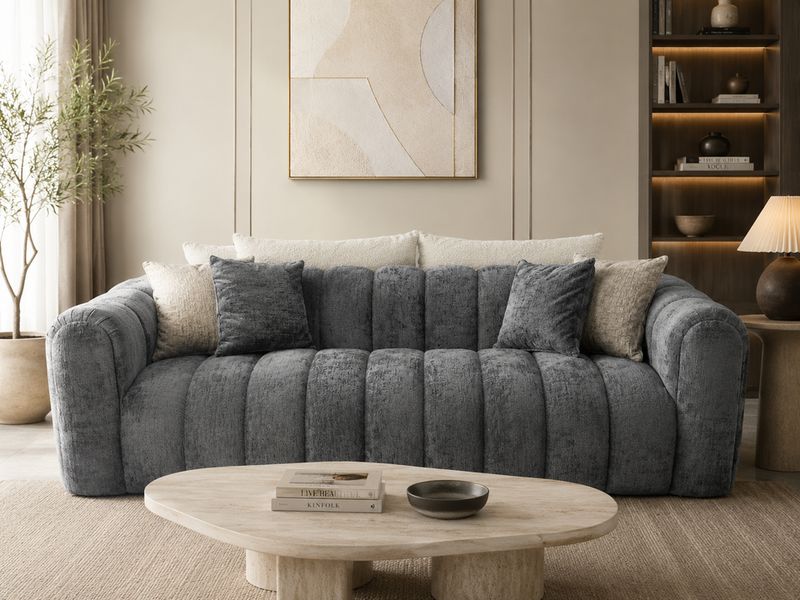 Canapé Ava12 Tissu Chenille Texturé | UP23052