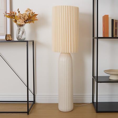 Lampe Kenan 122,5 cm en grès beige 210369