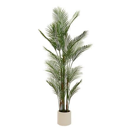 Palmier Merlo haut 180 cm pot céramique blanc 214061