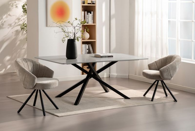 Table à manger Elena 180 cm - Réf: Elena1800 S06 gris