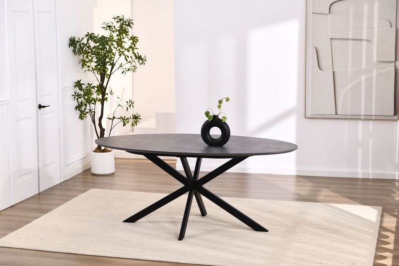 Table à manger Luisa 180 cm - Réf: Luisa 1800 S02 Anthracite