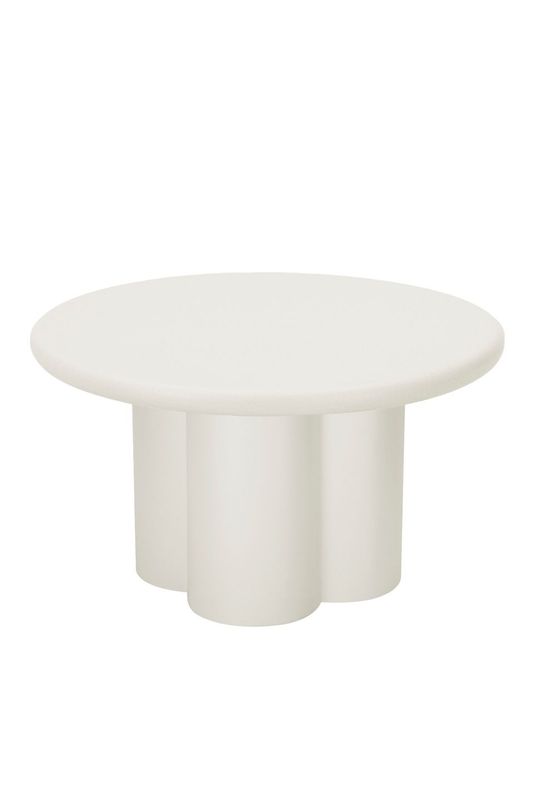 Table basse ronde 80 cm crème - Réf: Round 800 PT-11M