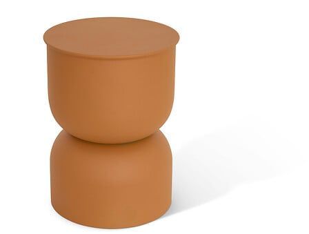 Table d’appoint Palomba en métal ocre – Ø31 cm | 213058B
