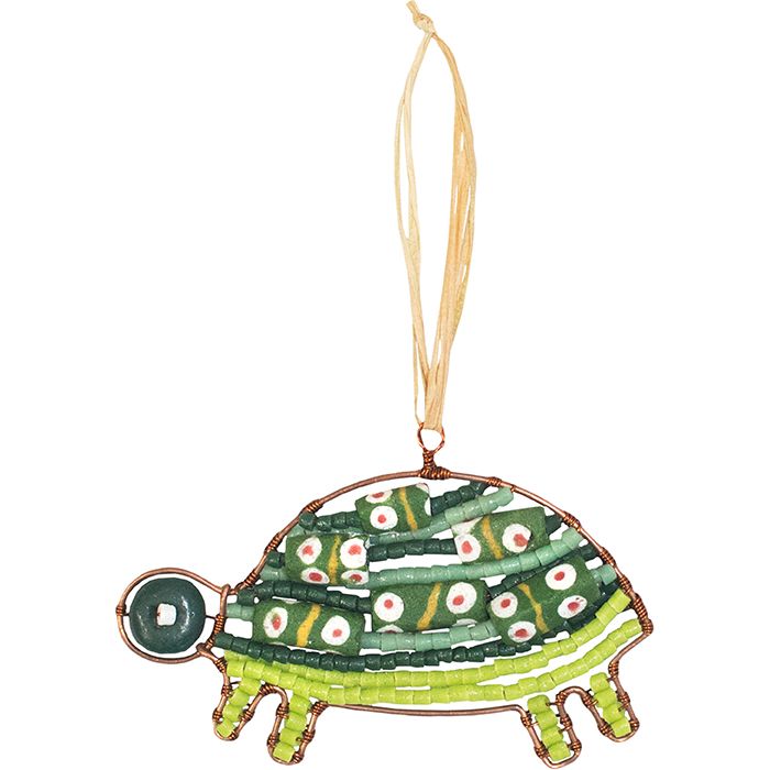 Beaded Turtle Ornament