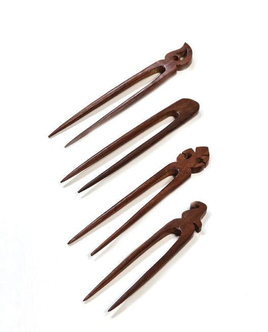 Rosewood Hand Carved Hair Stick
