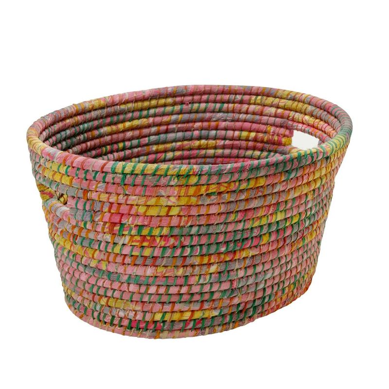 Recycled Sari Laundry Basket