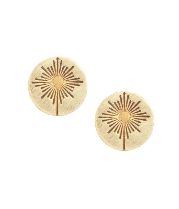 Brass Bombshell Star Earrings