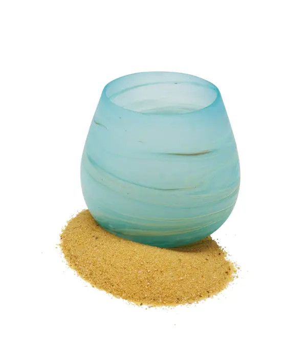 Swirled Glass Candleholder