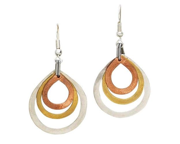 Layered Teardrop Earrings