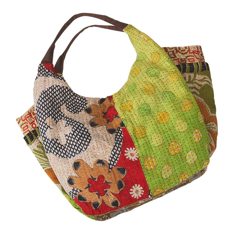 Slouchy Recycled Sari Bag