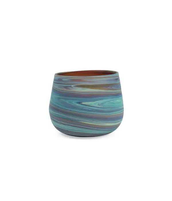 Swirled Glass Tealight Holder - Small