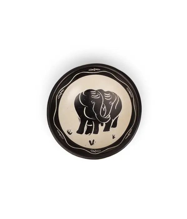 Kisii Stone Elephant Ring Dish