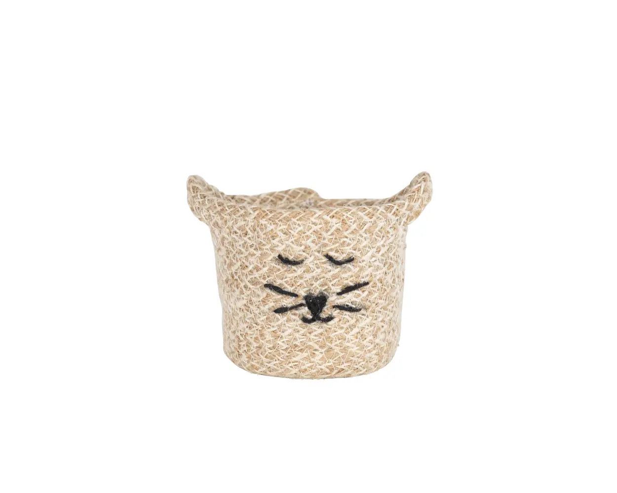Woven Jute Cat Basket - Mini